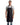 Barley Contrast Stitch Recycled Bib Apron Black Charcoal One Size