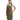 Barley Contrast Stitch Recycled Bib Apron Olive Chestnut One Size