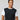 Men's Crewneck Pullover Baseball Jersey Black White