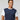 Men's Crewneck Pullover Baseball Jersey Navy White