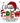 Christmas Crew Santa Gnome Design - Black