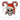 Sparkly Santa Skull Candy Cane Design