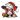Highland Cow Christmas Lights Santa Hat Design