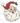 Vintage Santa Claus Face Christmas Design