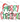 Merry Christmas Leopard and Stripe Lettering Design