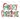 Merry Christmas Leopard and Stripe Lettering Design
