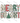 Merry and Bright Retro Pattern Lettering with Santa Design
