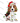 Beagle Puppy Wrapped in Christmas Lights Design