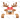 Sweet Peeking Reindeer with Bow Christmas Design