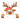 Peeking Reindeer with Red Bow Christmas Design