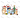Blue Dog Family Rockin' Around the Christmas Tree Design White