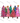 Whimsical Colorful Christmas Trees PNG