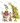 Grumpy Green Character Decorating Tree PNG