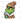 Grumpy Green Character Beanie Coffee Cup PNG