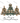 Leopard Christmas Trees Glam - Black