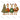 Just A Merry Goose Trio - White