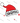 Christmas Crew Santa Hat Cloud Lettering Design - White