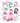 Merry Christmas Pink Stocking Car Design