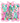 Merry Bright Pink Teal Christmas Tree Design