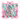 Merry Bright Pink Teal Christmas Tree Design