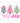 Holly Jolly Pastel Christmas Trees Design