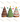 Ready to Eat Christmas Tree Dessert Design - White