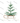 Merry Plus Bright Sled Tree Design - White