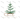 Merry Plus Bright Sled Tree Design - White