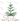 Merry Plus Bright Sled Tree Design - Black
