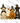 Witch Ghost Pumpkin Skeleton Dog Group Design
