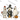 Witch Ghost Chicken Duo With Pumpkin White Print Design