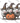 Witch Hat Piglets Pumpkin Trio White Print Design