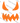 Orange Devil Horns And Teeth Design
