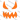 Orange Devil Horns And Teeth Design