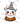 Vintage Party Hat Ghost Clown Design
