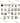 Cartoon Monster Face Parts Reference Chart Design