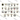 Cartoon Monster Face Parts Reference Chart Design