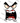 Furious Eyebrows Fanged Monster Mouth Face Black Design