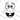 Round Eyes Whisker Smile Monster Face Black Design