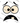 Wide Eyed Surprised Frown Monster Face White Design