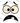 Wide Eyed Surprised Frown Monster Face Black Design