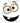 Lashed Eyes Happy Grin Monster Face Black Design