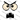 Angry Eyes Little Frown Monster Face Black Design