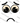 Worried Eyebrows Curved Frown Monster Face White Design