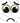 Worried Eyebrows Curved Frown Monster Face Black Design
