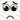 Worried Eyebrows Curved Frown Monster Face Black Design