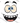 Lashed Eyes Big Grin Monster Face Black Design