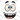 Lashed Eyes Big Grin Monster Face Black Design