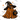 Witch Hat Ghost with Pumpkin White Edition Design