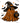 Witch Hat Ghost with Pumpkin Black Edition Design